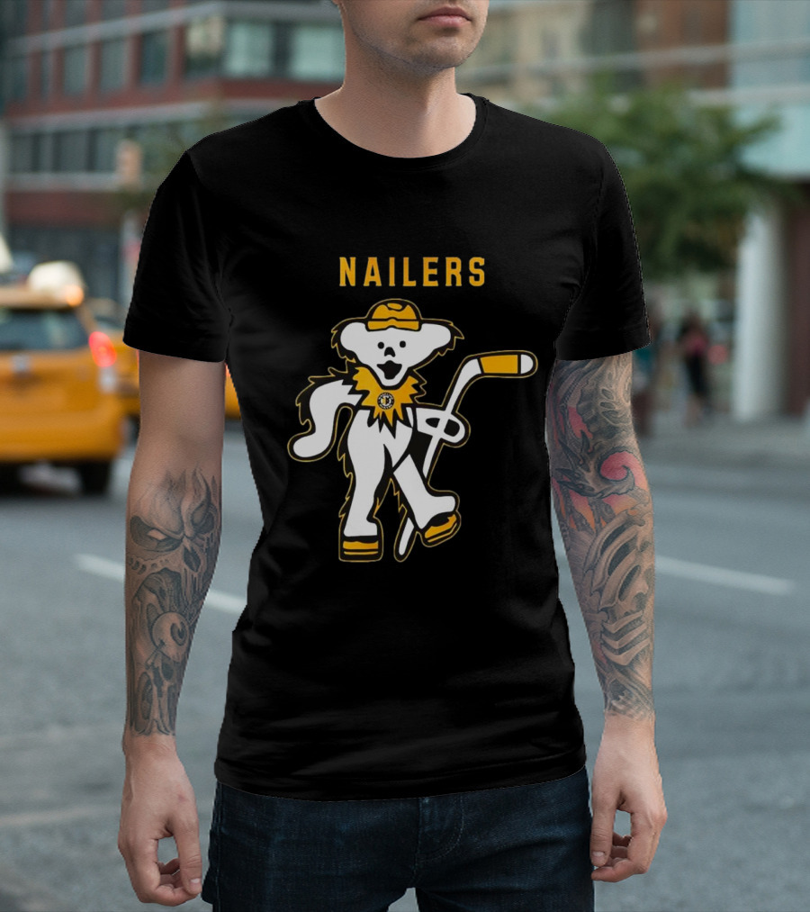 Wheeling Nailers Grateful Dead Night 2025 Happy Time Hockey Event T-Shirt
