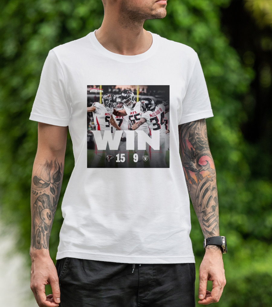 Atlanta Falcons WIN 15-9 Against Las Vegas Raiders American Family Insurance T-Shirt