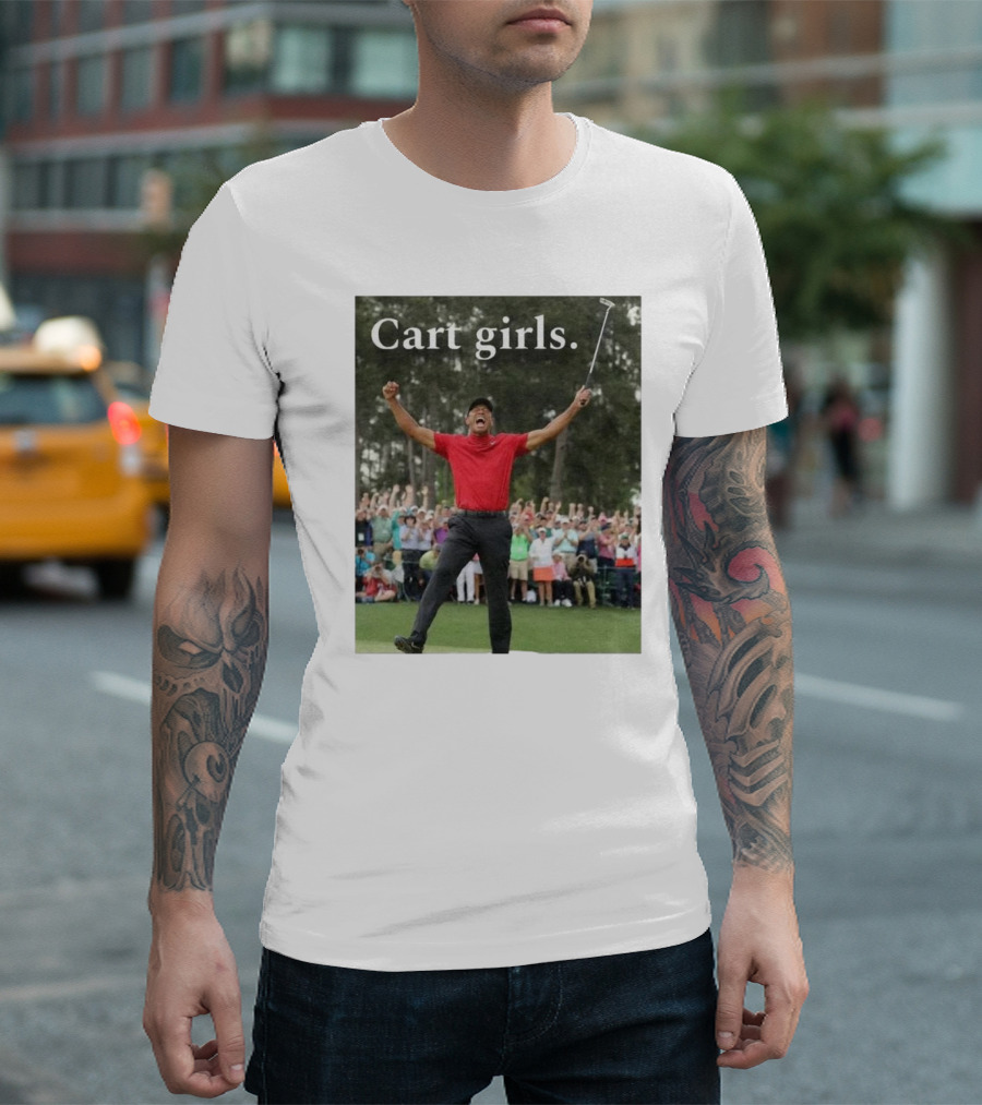 Cart Girls Excitement On The Green T-Shirt