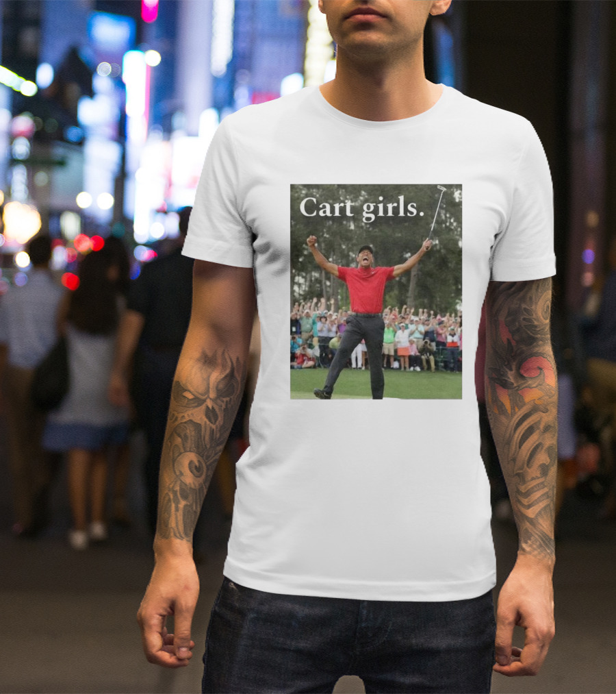 Cart Girls Excitement On The Green T-Shirt