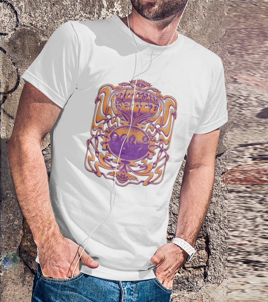 Dogs In A Pile Psychedelic Band Member T-Shirt