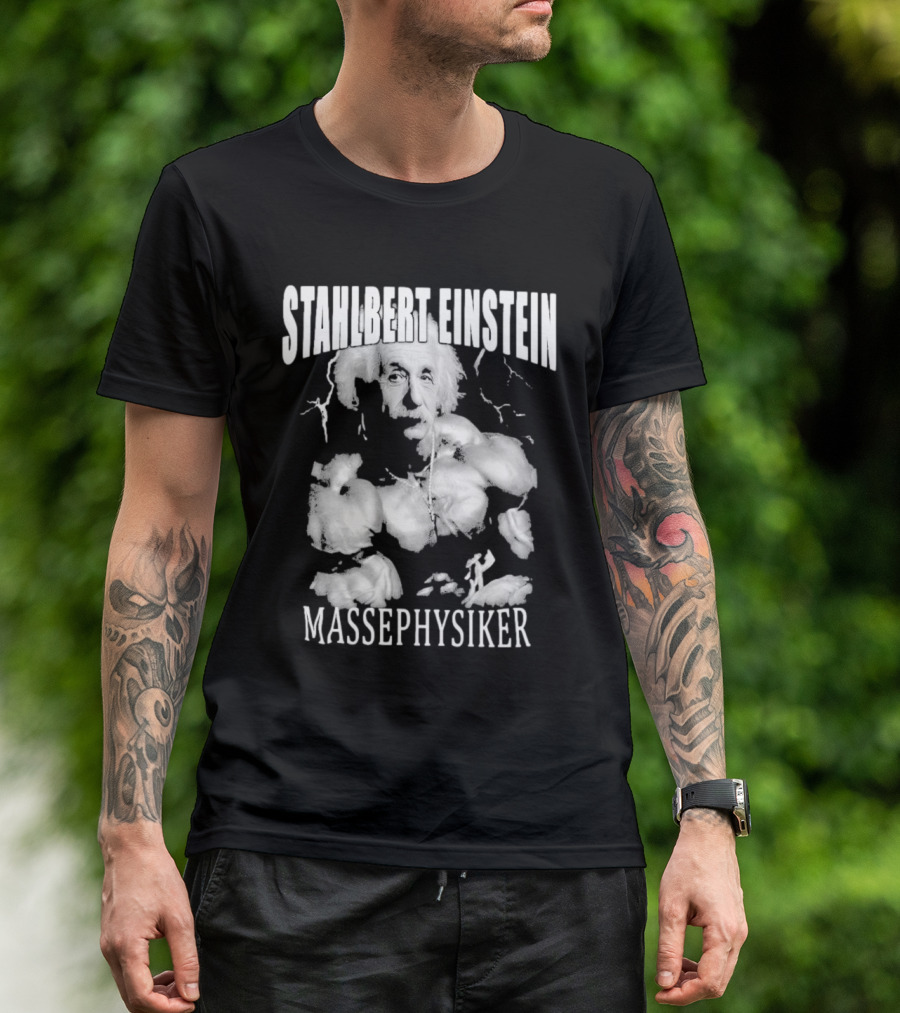 Stahlbert Einstein Massephysiker Muscles Retro T-Shirt
