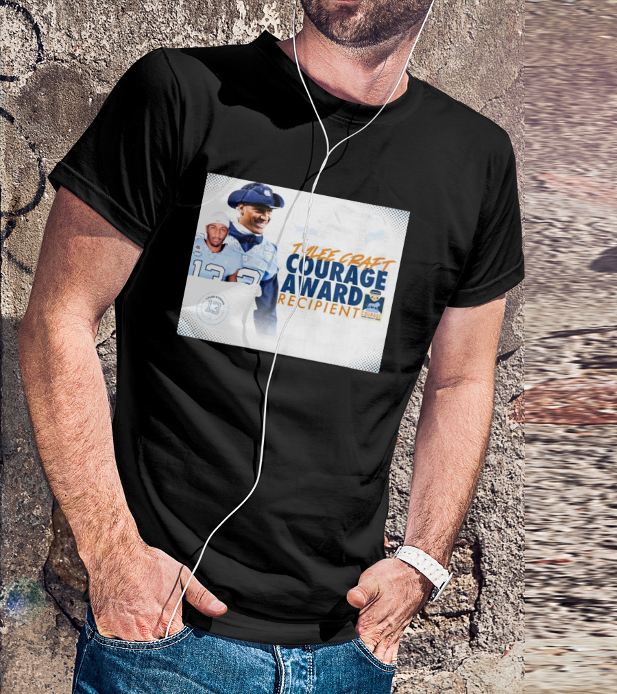 Tylee Craft North Carolina Courage Award Recipient Capital One Orange Bowl Tar Heels T-Shirt