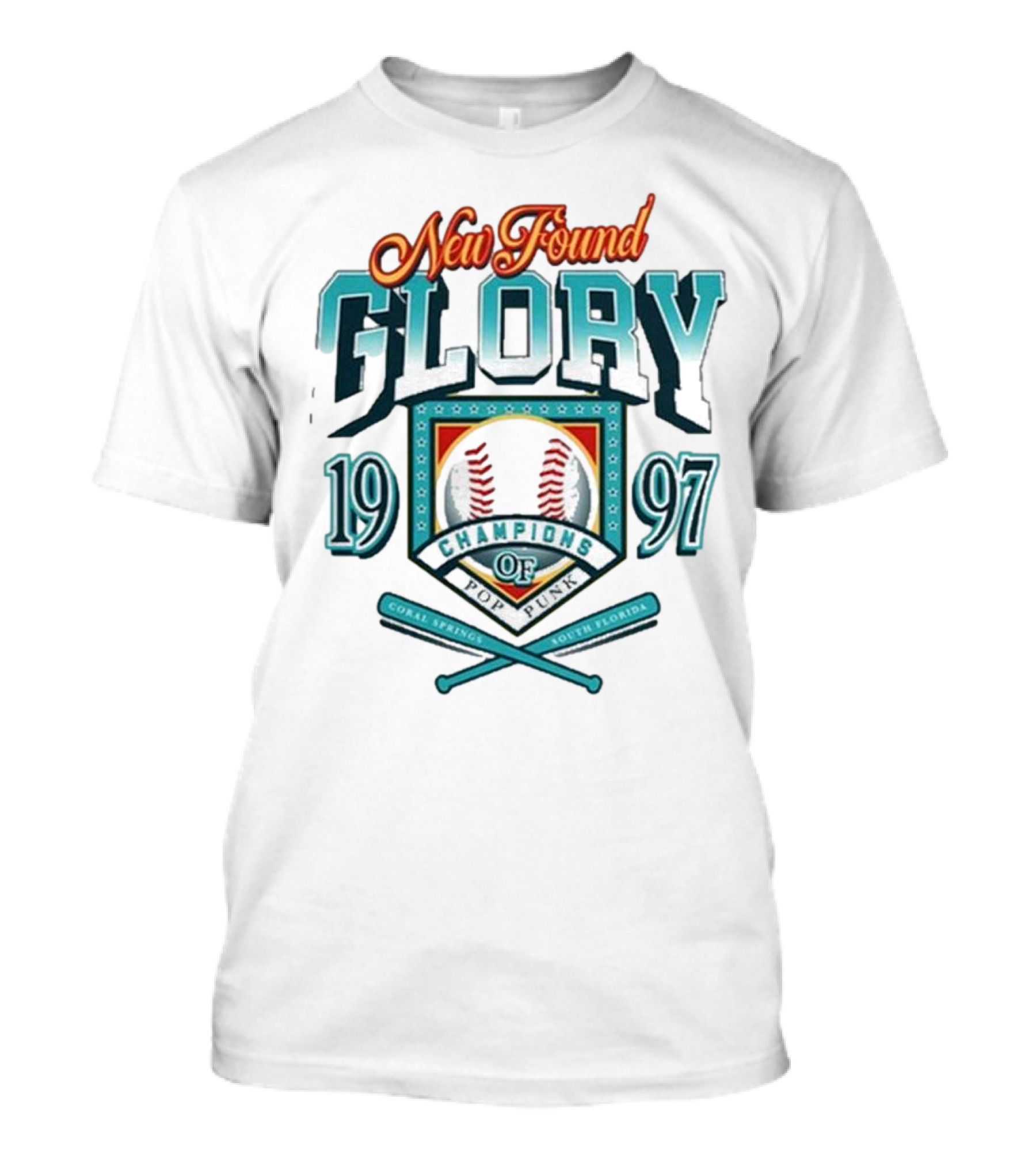 New Found Glory 1997 Champions Of Pop Punk Coral Springs South Florida T-Shirt