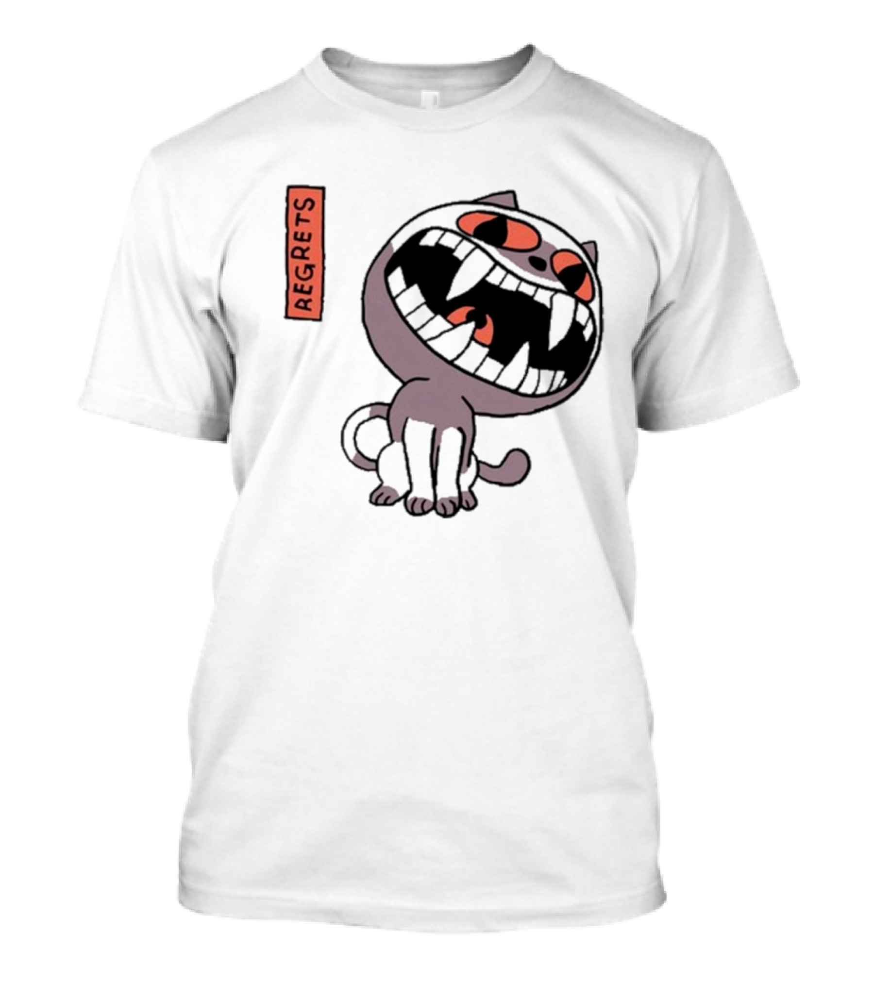 Fangamer OFF Cat Regrets Fierce Face T-Shirt
