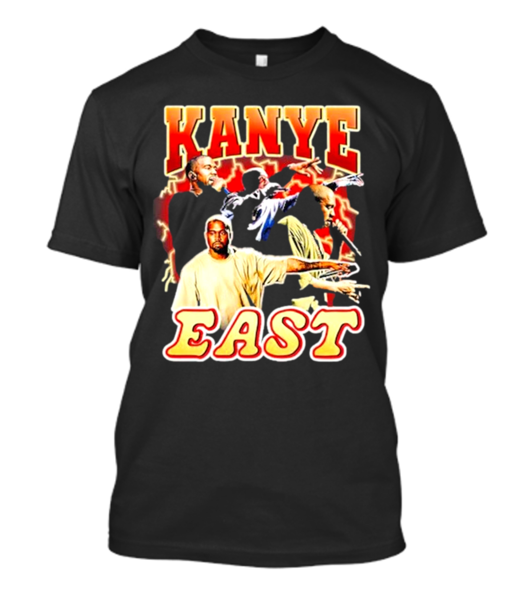 Notsafeforwear Kanye East Graphic With Performer T-Shirt
