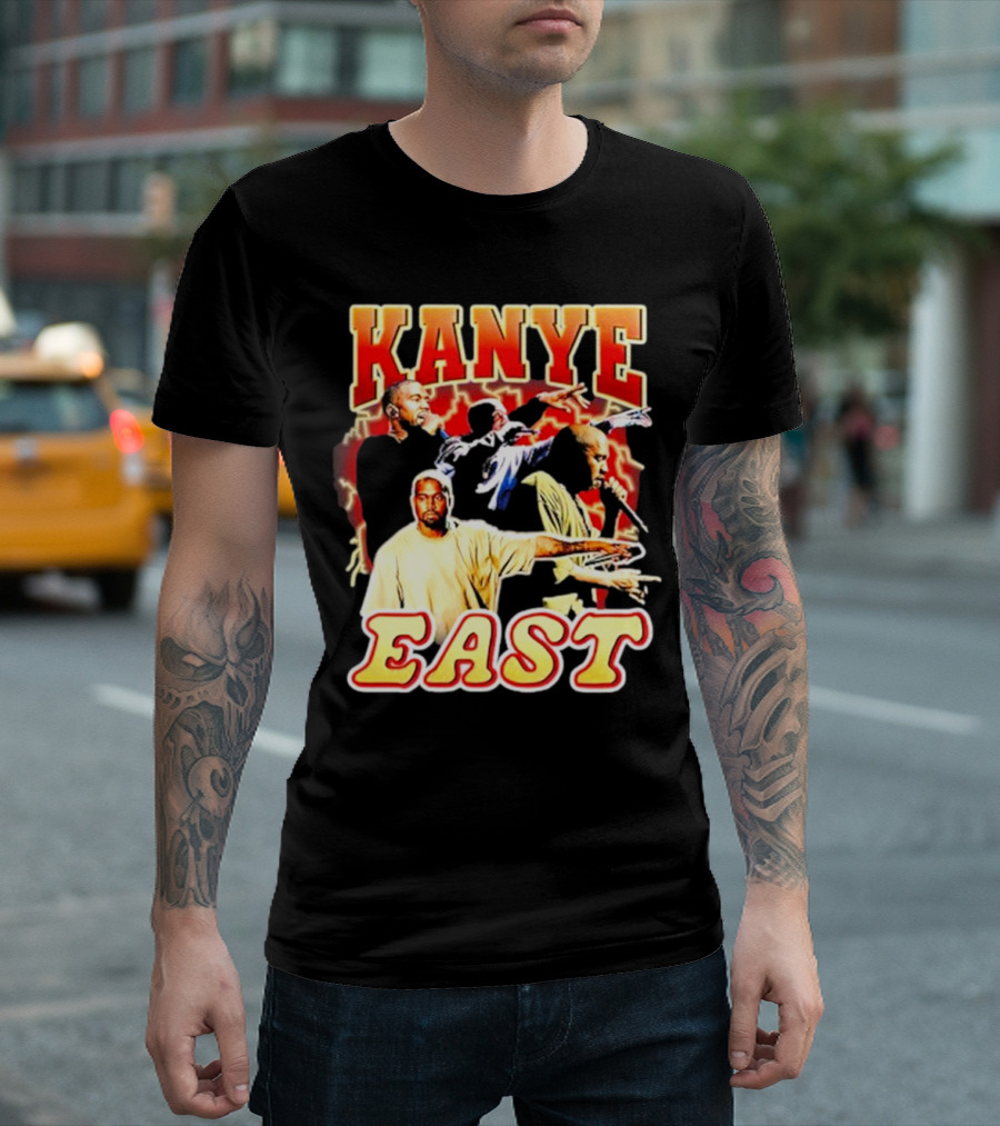 Notsafeforwear Kanye East Graphic With Performer T-Shirt