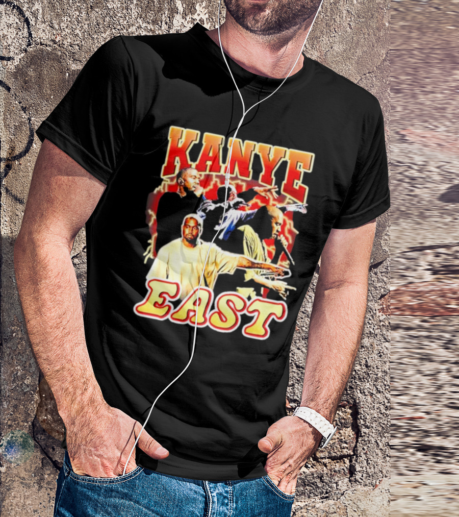 Notsafeforwear Kanye East Graphic With Performer T-Shirt