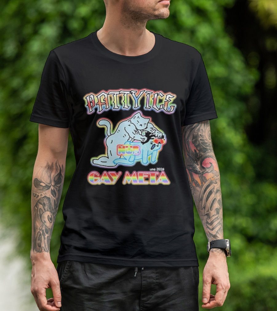 Patty Ice Cat Duo NQB Gay Meta T-Shirt