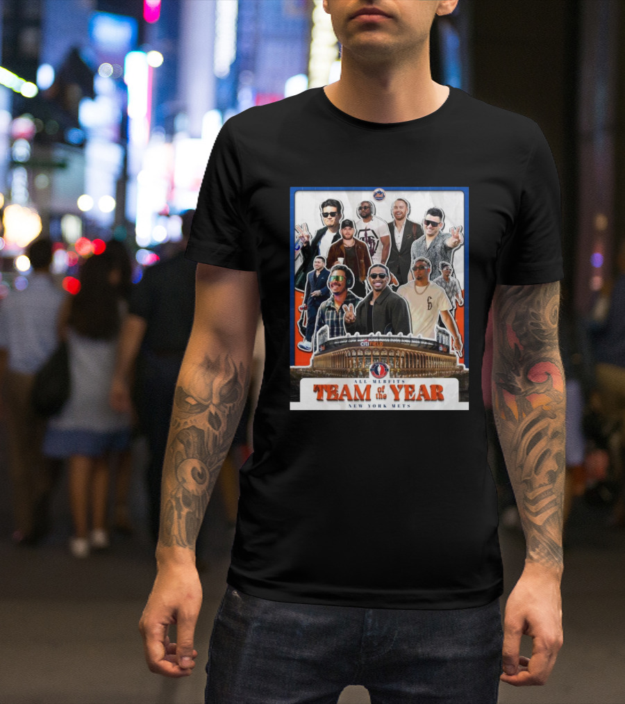 New York Mets All MLBFITS Team Of The Year Citi Field T-Shirt