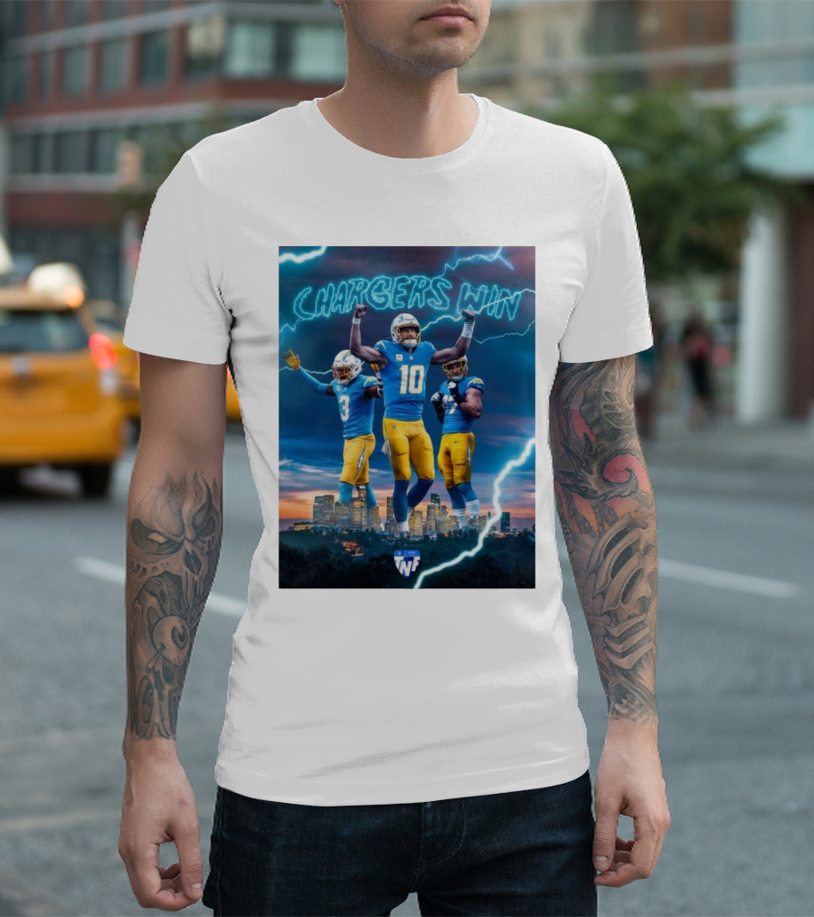 Chargers Win Los Angeles Chargers Electric TNF on Prime T-Shirt