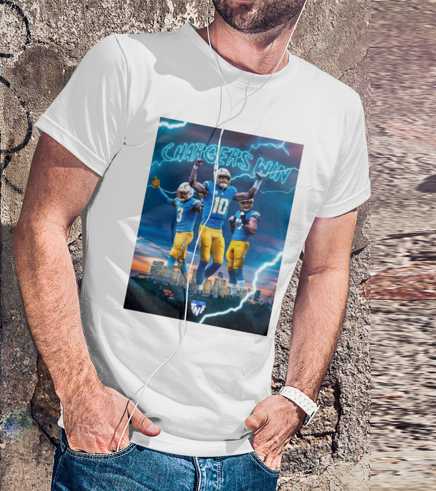 Chargers Win Los Angeles Chargers Electric TNF On Prime T-Shirt