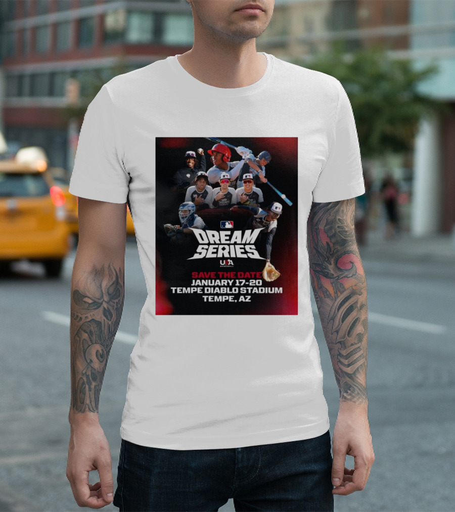 MLB USA Baseball Dream Series January 17-20 Tempe Diablo Stadium Tempe AZ T-Shirt