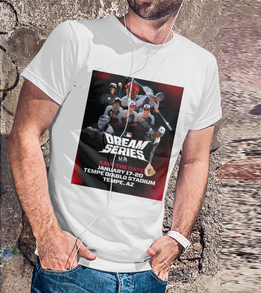 MLB USA Baseball Dream Series January 17-20 Tempe Diablo Stadium Tempe AZ T-Shirt