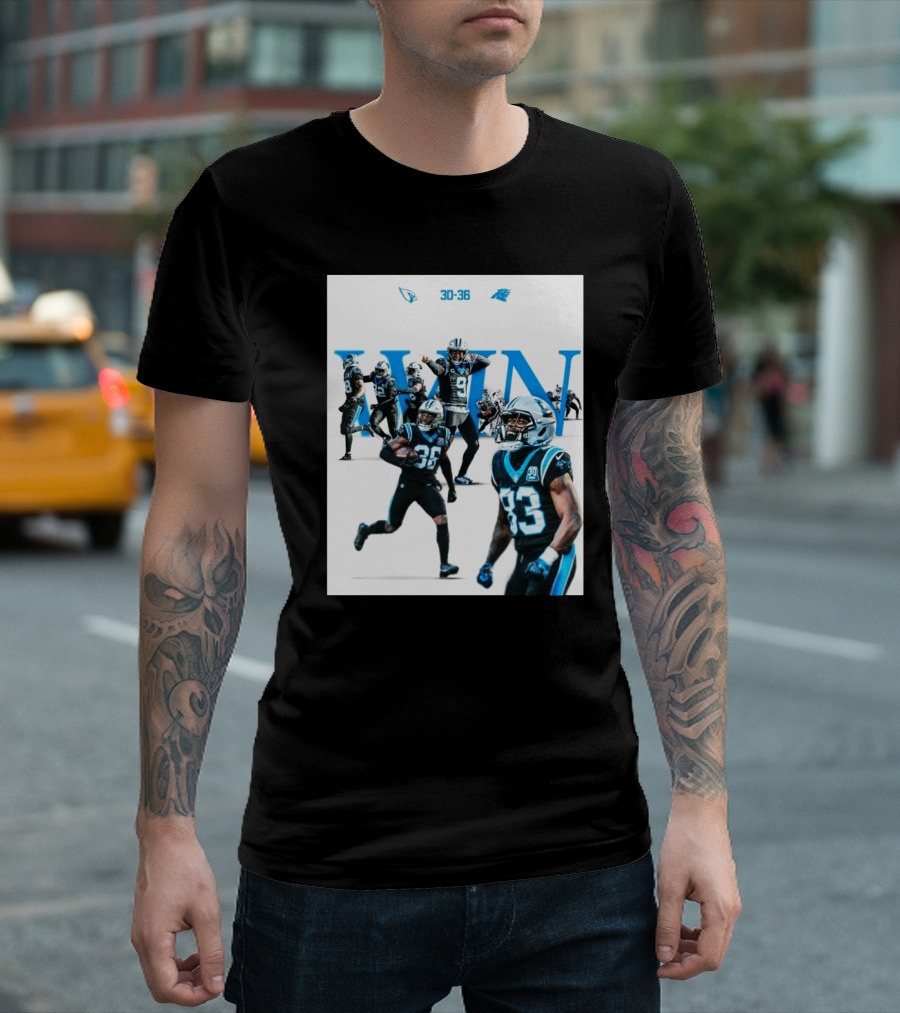 Carolina Panthers 36 Vs Arizona Cardinals 30 Victory T-Shirt