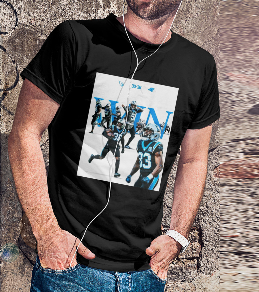 Carolina Panthers 36 Vs Arizona Cardinals 30 Victory T-Shirt