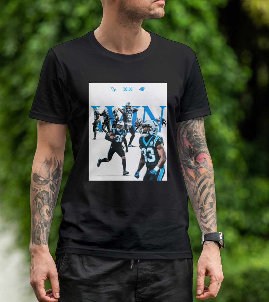 Carolina Panthers 36 Vs Arizona Cardinals 30 Victory T-Shirt