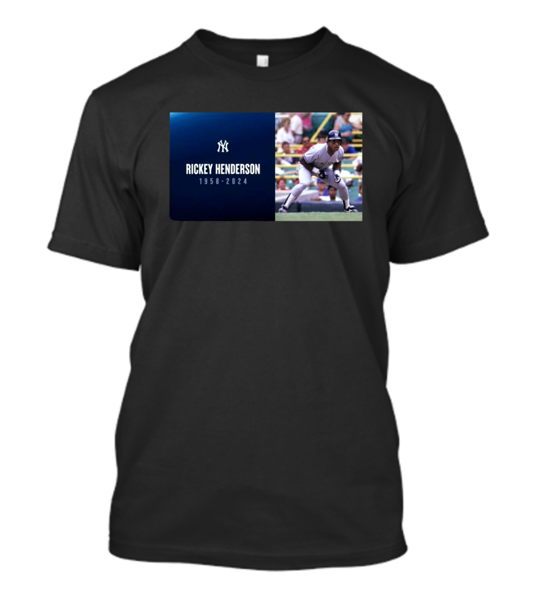 New York Yankees Rickey Henderson All-Time Great Player 1958–2024 T-Shirt