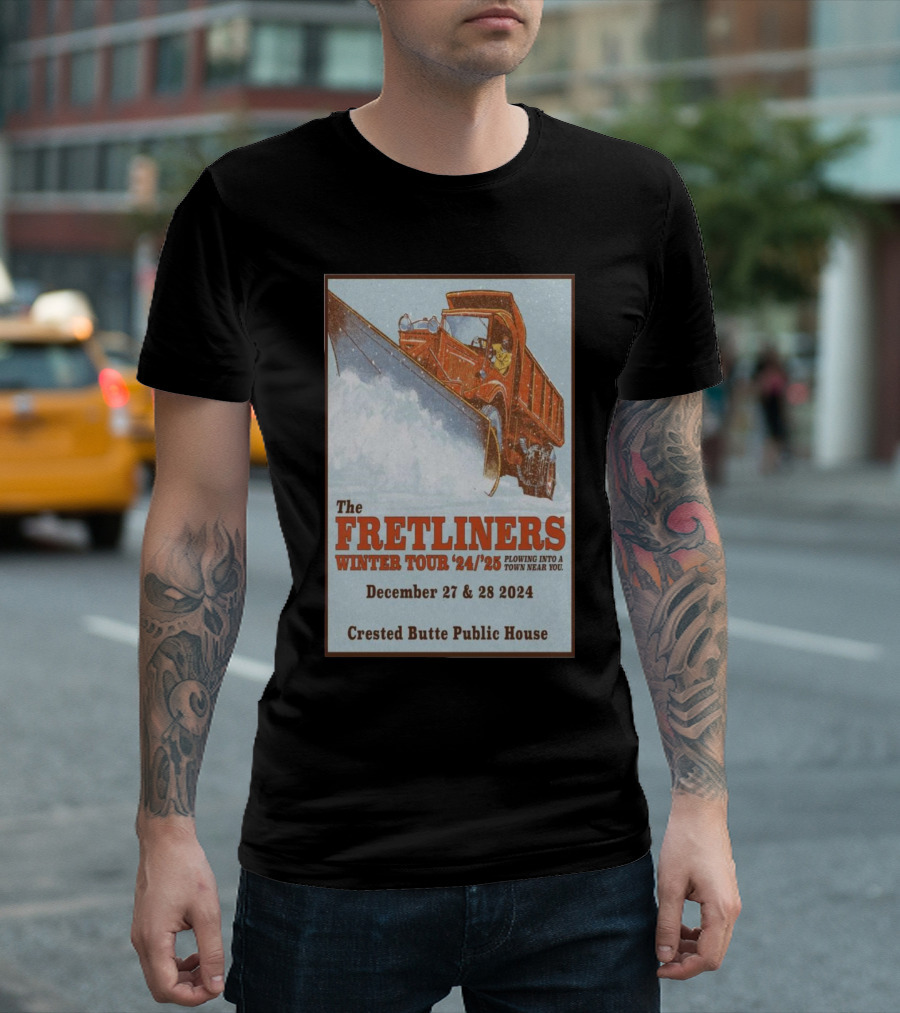 The Fretliners Winter Tour '24/'25 at Crested Butte Public House December 27 and 28 T-Shirt