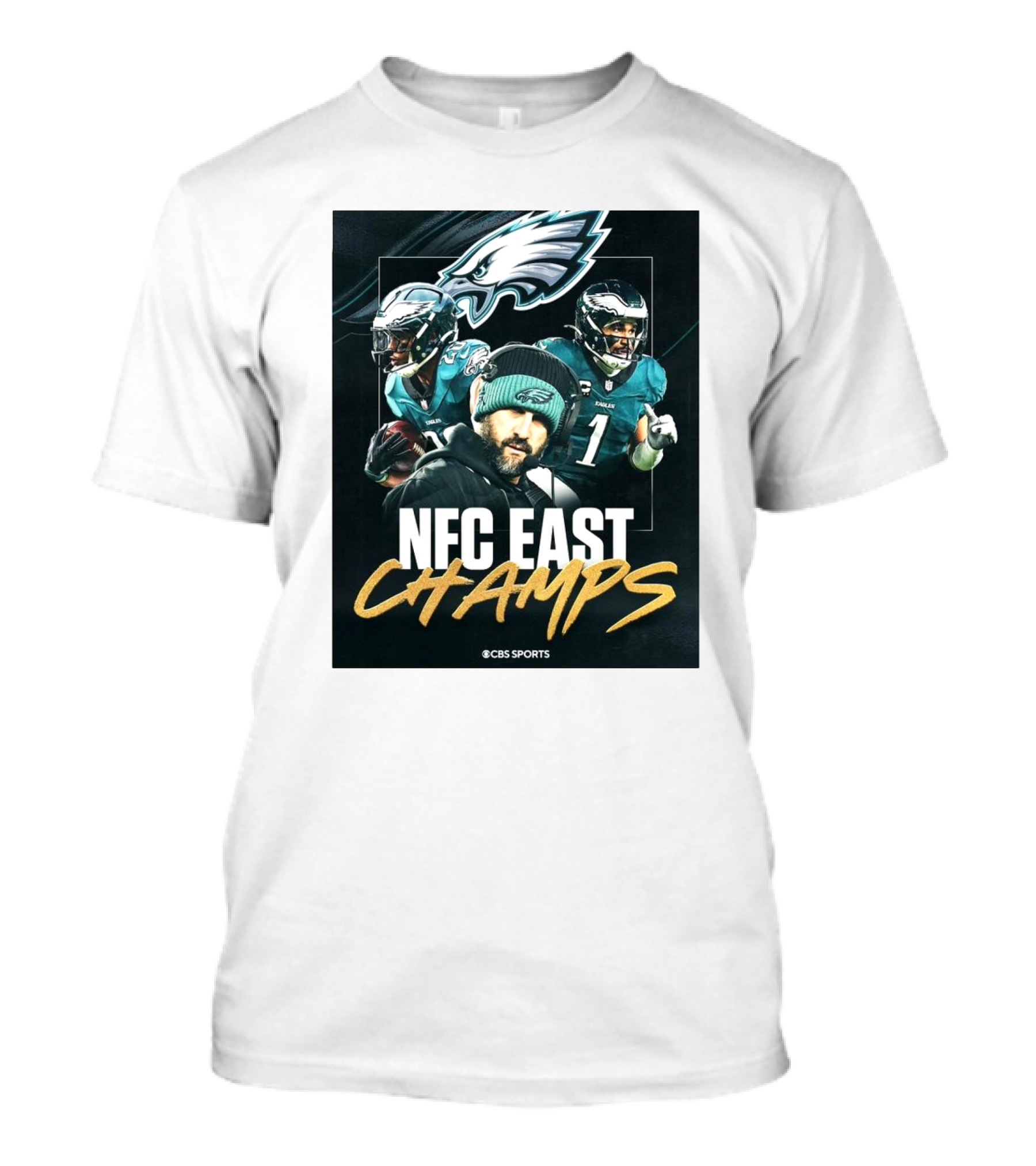 Philadelphia Eagles NFC East Champs 2024 CBS Sports T-Shirt