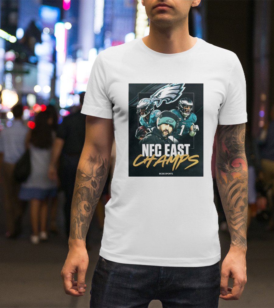 Philadelphia Eagles NFC East Champs 2024 CBS Sports T-Shirt