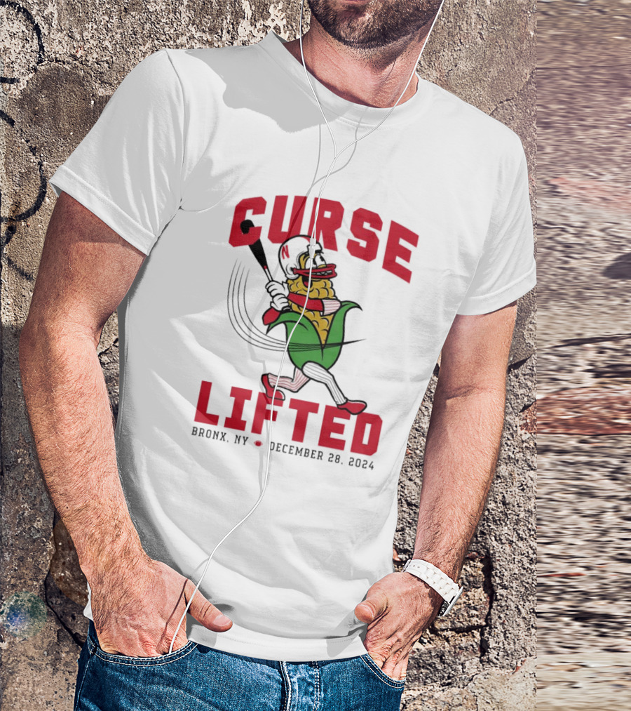 Curse Lifted Nebraska Cornhuskers Bronx NY December 28 T-Shirt