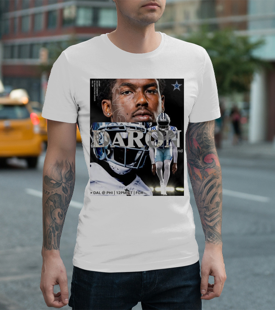 DaRon Bland Number 26 Dallas Cowboys vs Philadelphia Eagles Dec 29 2024 DAL @ PHI 12PM CT FOX T-Shirt