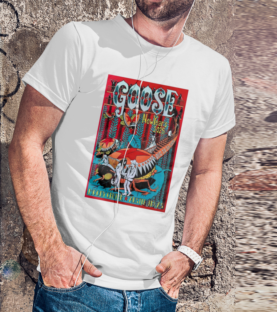 Goose Moody Center Austin TX December 30-31 2024 New Year’s 2025 Vibrant Celebration T-Shirt