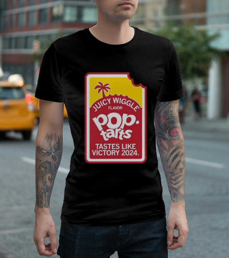 Juicy Wiggle Flavor Pop Tarts Tastes Like Victory 2024 Raygunsite T-Shirt