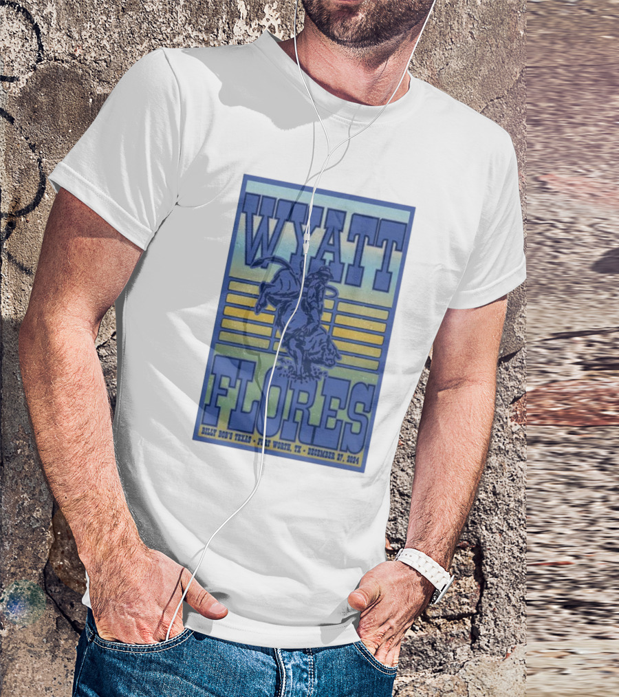 Wyatt Flores December 27 2024 Billy Bob’s Texas Fort Worth Rodeo Cowboy T-Shirt