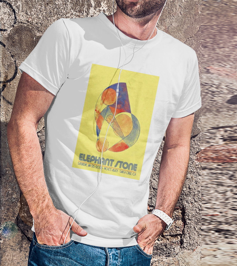 Elephant Stone Saturday January 25 2025 Moe's Alley Santa Cruz CA T-Shirt