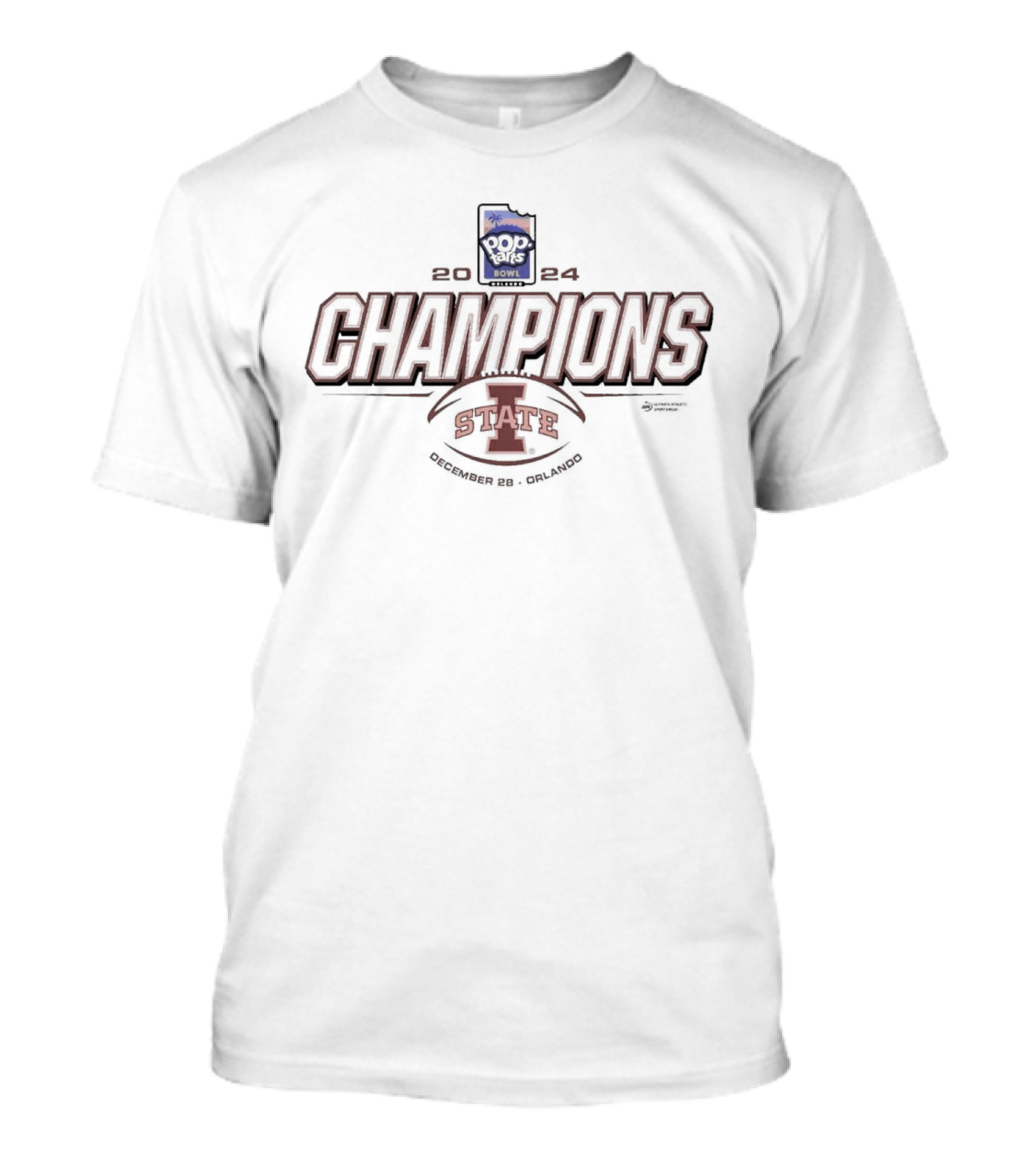 Iowa State 2024 Pop-Tarts Bowl Champions December 28 Orlando T-Shirt