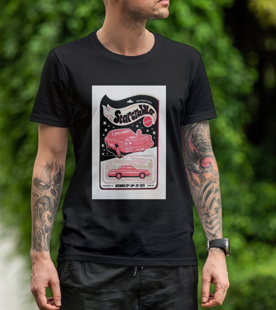 Starcrawler Live At Casbah San Diego December 29-31 2024 Vintage Car T-Shirt