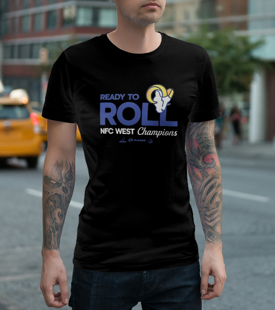 Los Angeles Rams Ready To Roll NFC West Champions 2024 NFL Playoffs Locker Room T-Shirt