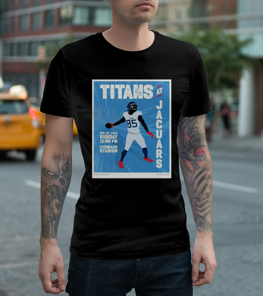 Titans at Jaguars Dec 29 2024 Sunday 12:00 PM Everbank Stadium T-Shirt