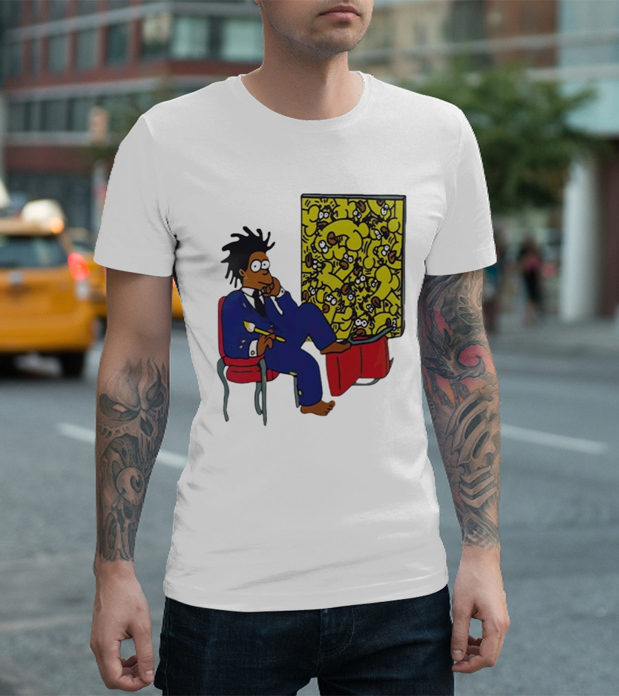 Jay Z Simpson Basquiat-Inspired Simpsons Mashup T-Shirt