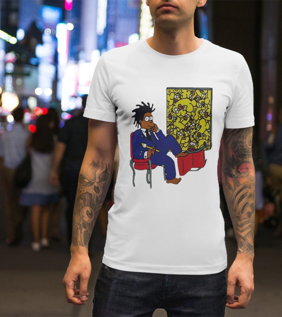 Jay Z Simpson Basquiat-Inspired Simpsons Mashup T-Shirt