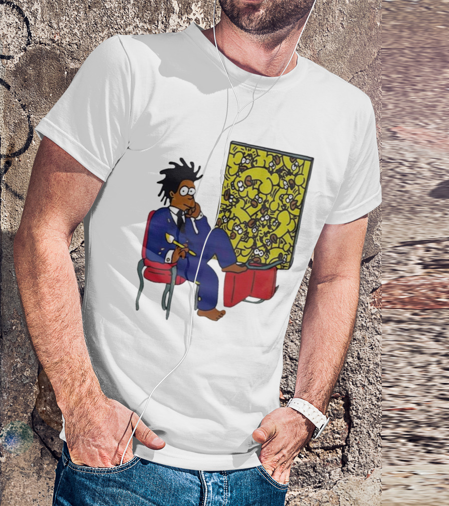 Jay Z Simpson Basquiat-Inspired Simpsons Mashup T-Shirt