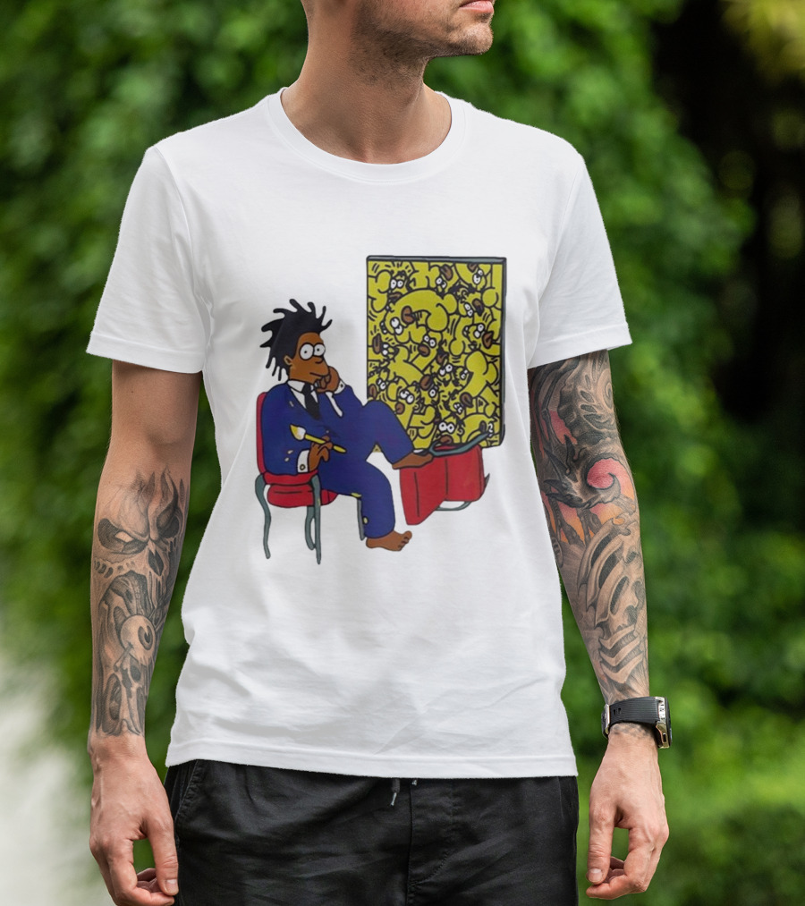 Jay Z Simpson Basquiat-Inspired Simpsons Mashup T-Shirt