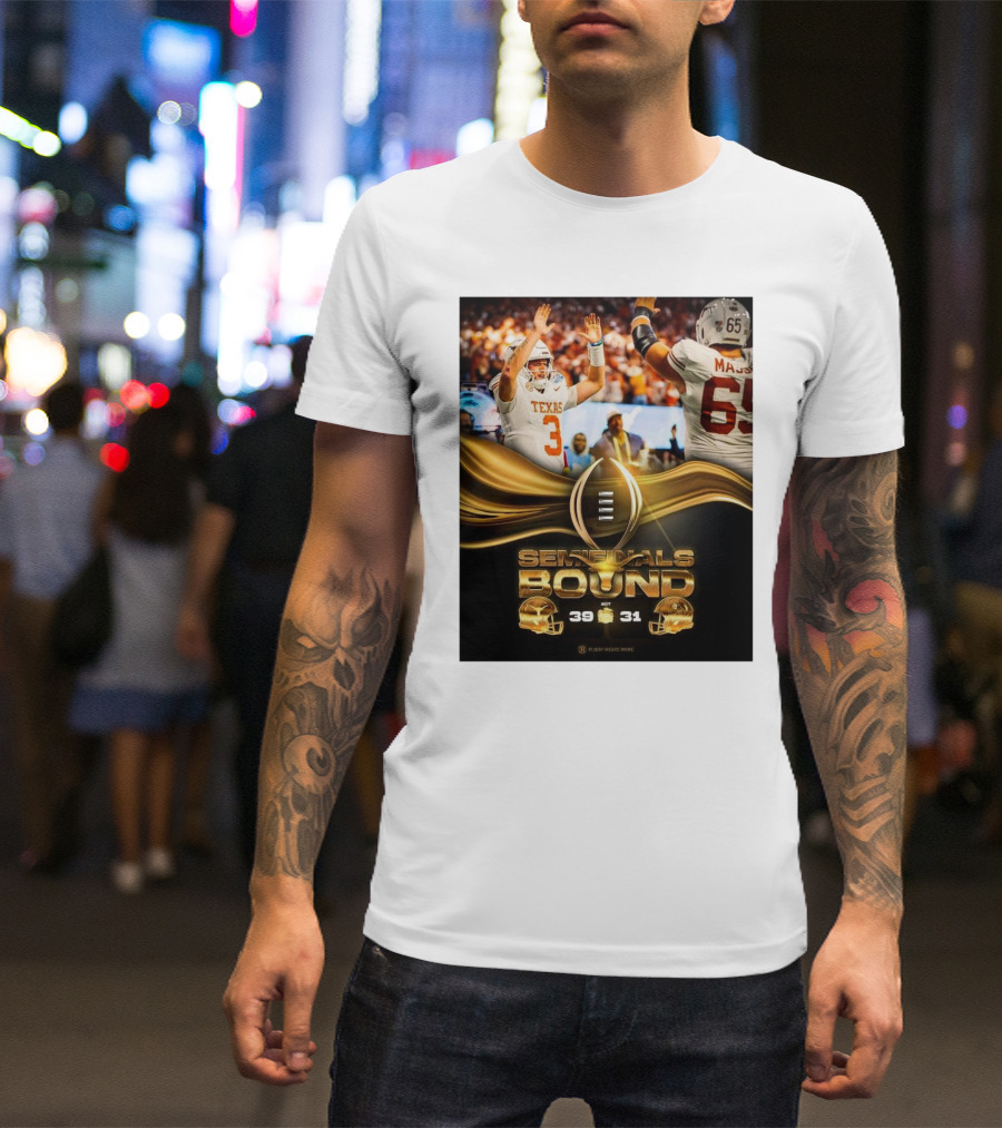 Semifinals Bound Texas Longhorns 39-31 Victory Over Arizona State Sun Devils Peach Bowl It Just Means More T-Shirt