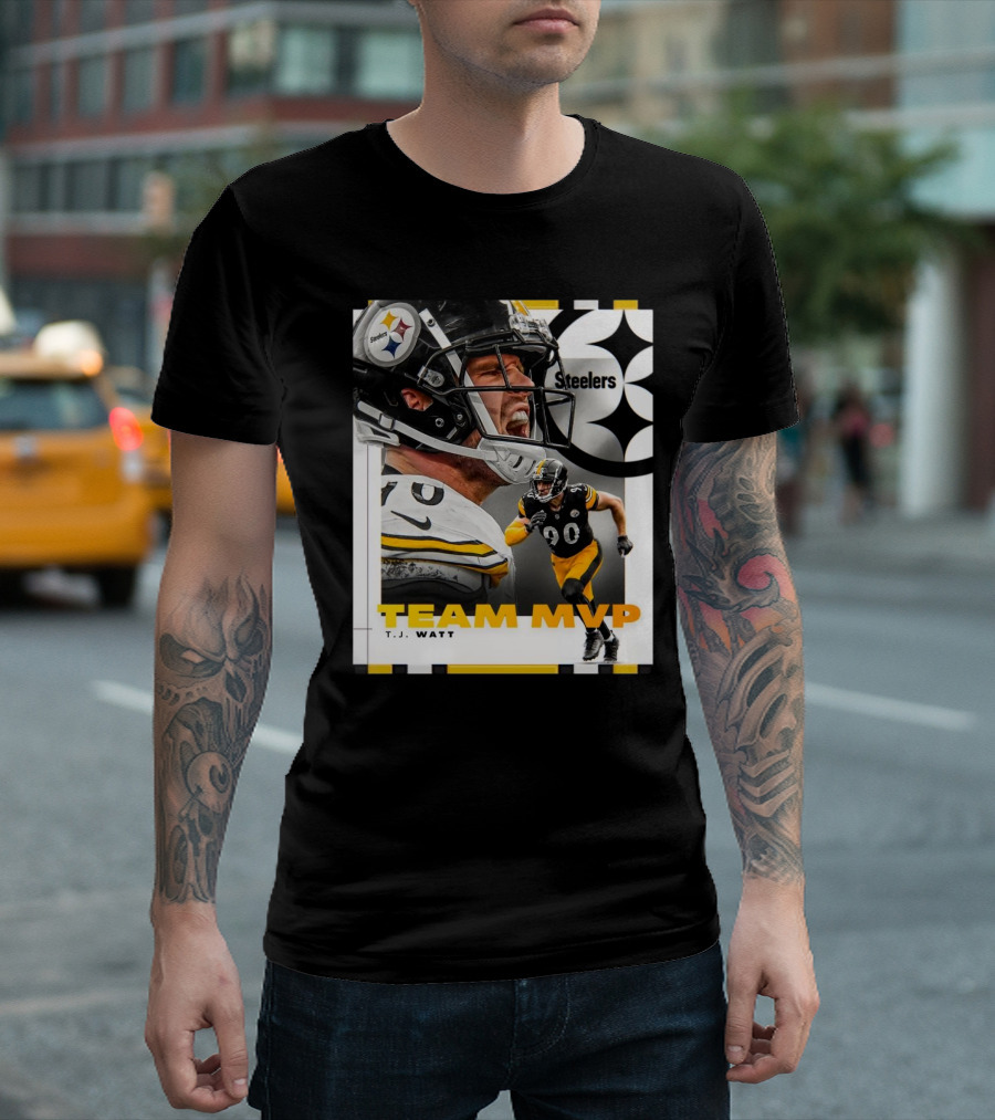 Steelers T.J. Watt Team MVP Pittsburgh Football Legend T-Shirt