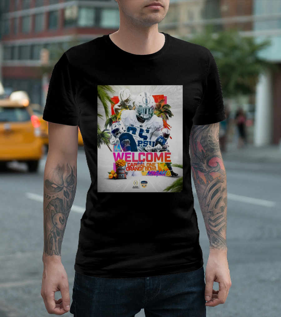 Welcome Penn State To Capital One Orange Bowl Miami Football T-Shirt