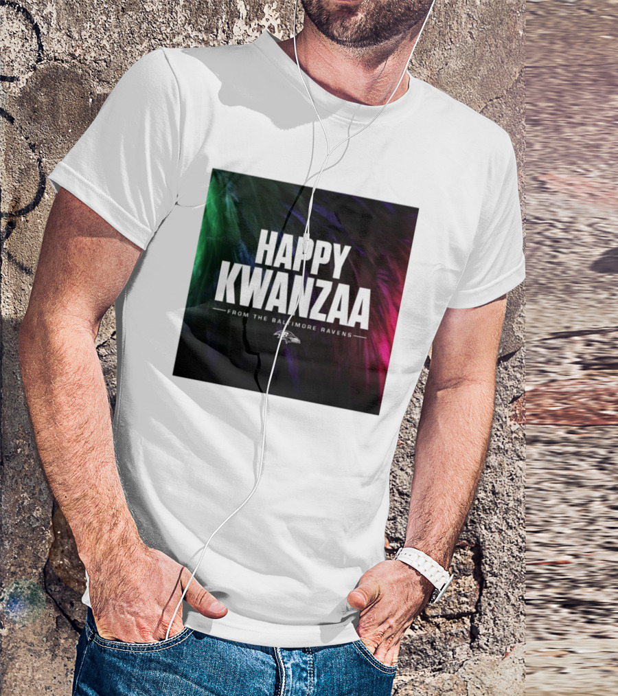 Happy Kwanzaa From The Baltimore Ravens NFL 2024 Ravens T-Shirt
