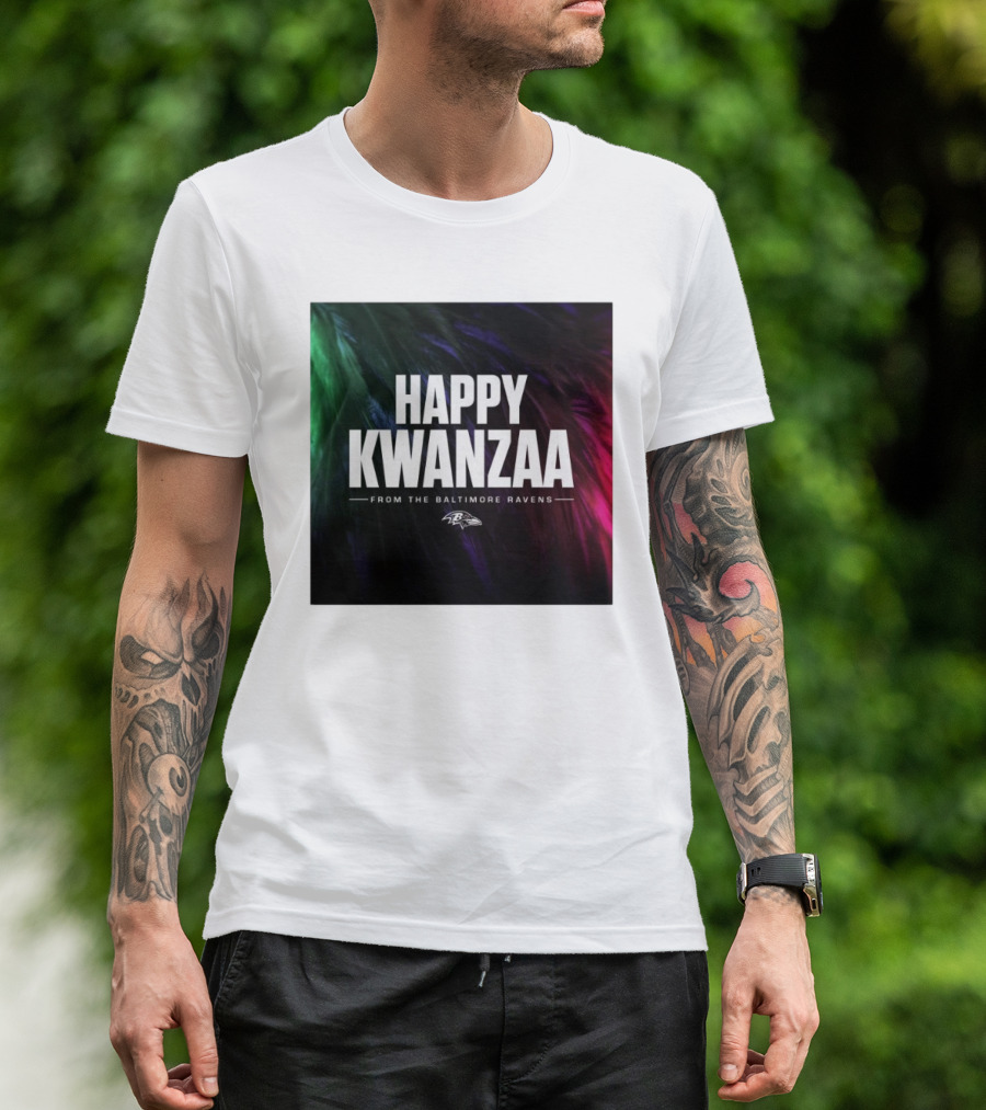 Happy Kwanzaa From The Baltimore Ravens NFL 2024 Ravens T-Shirt