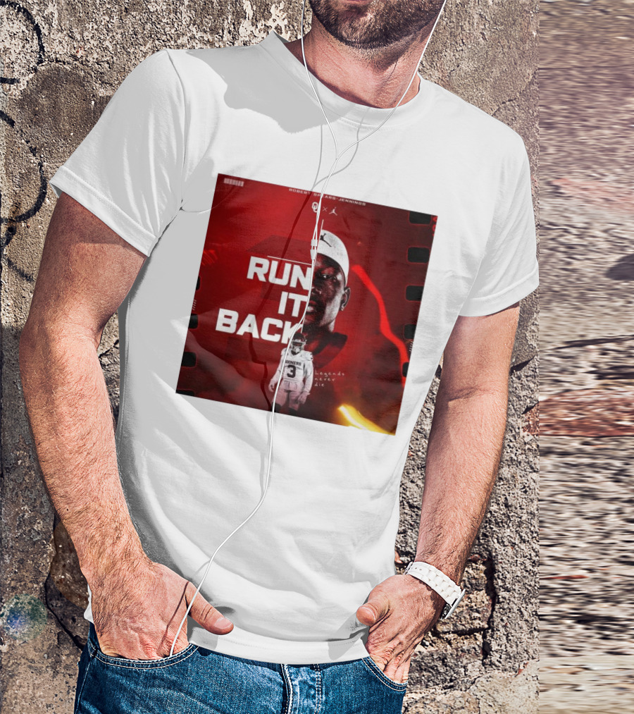 Robert Spears-Jennings Run It Back Legends Never Die Oklahoma Sooners Football OU Jordan T-Shirt