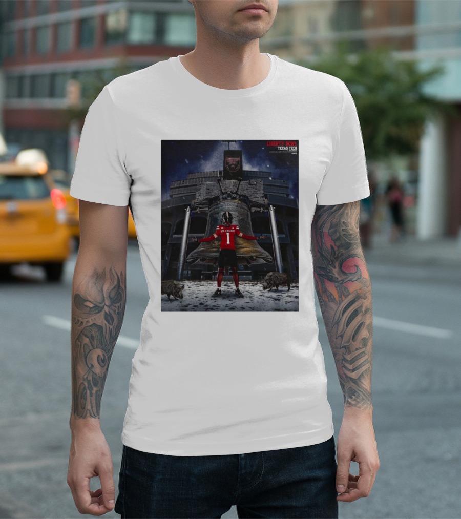 Texas Tech Red Raiders Vs Arkansas Razorbacks AutoZone Liberty Bowl 12.27.24 Football Showdown T-Shirt