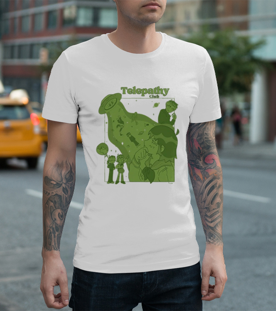 Mob Psycho 100 Telepathy Club UFO Encounter Scene T-Shirt