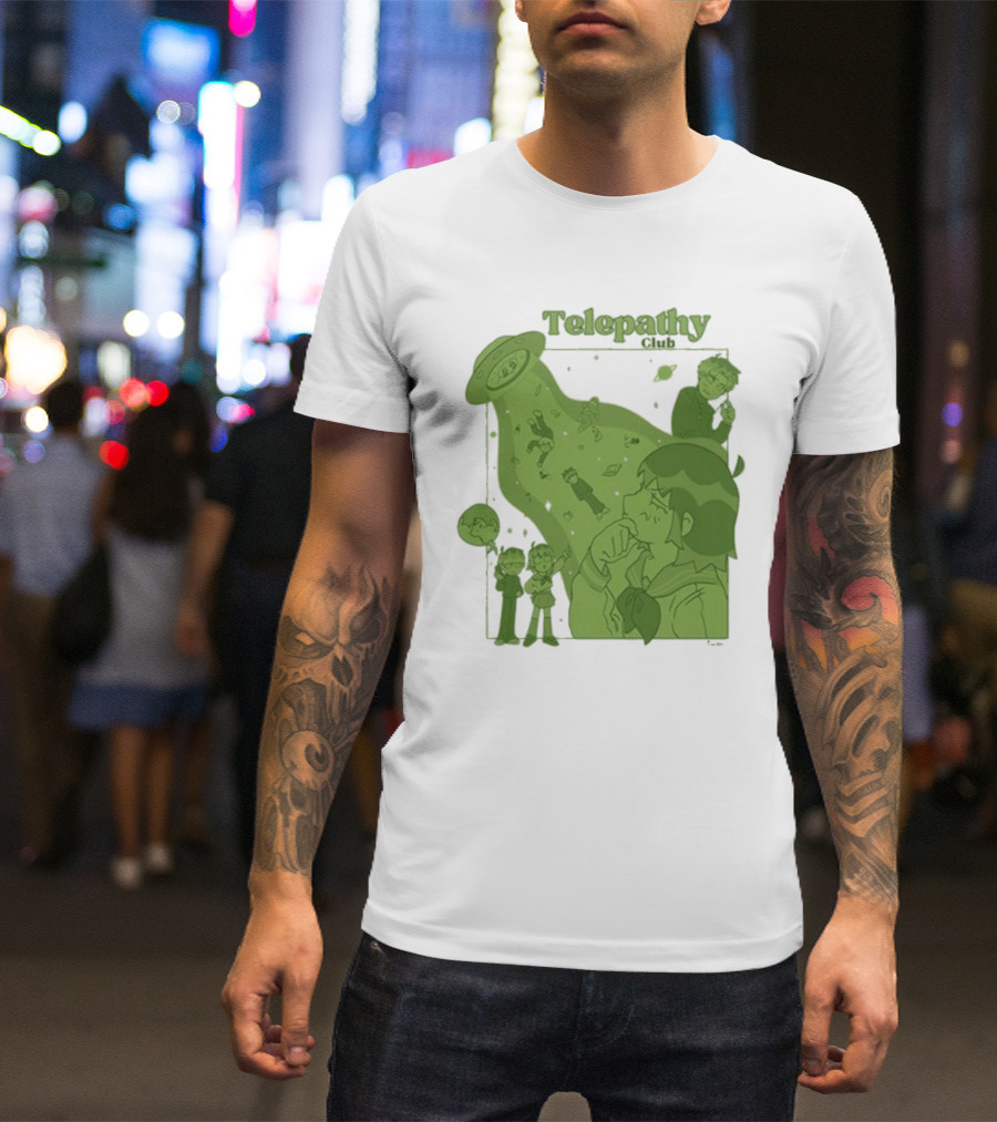 Mob Psycho 100 Telepathy Club UFO Encounter Scene T-Shirt