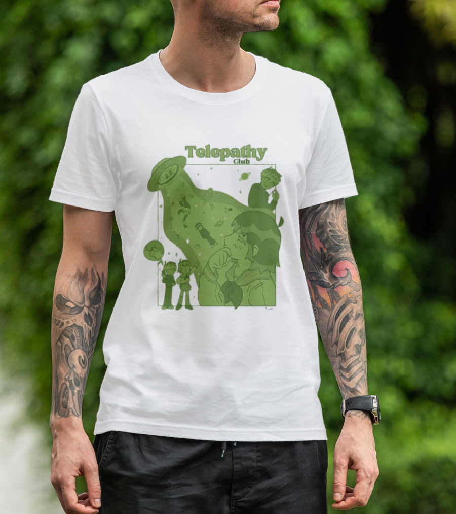 Mob Psycho 100 Telepathy Club UFO Encounter Scene T-Shirt
