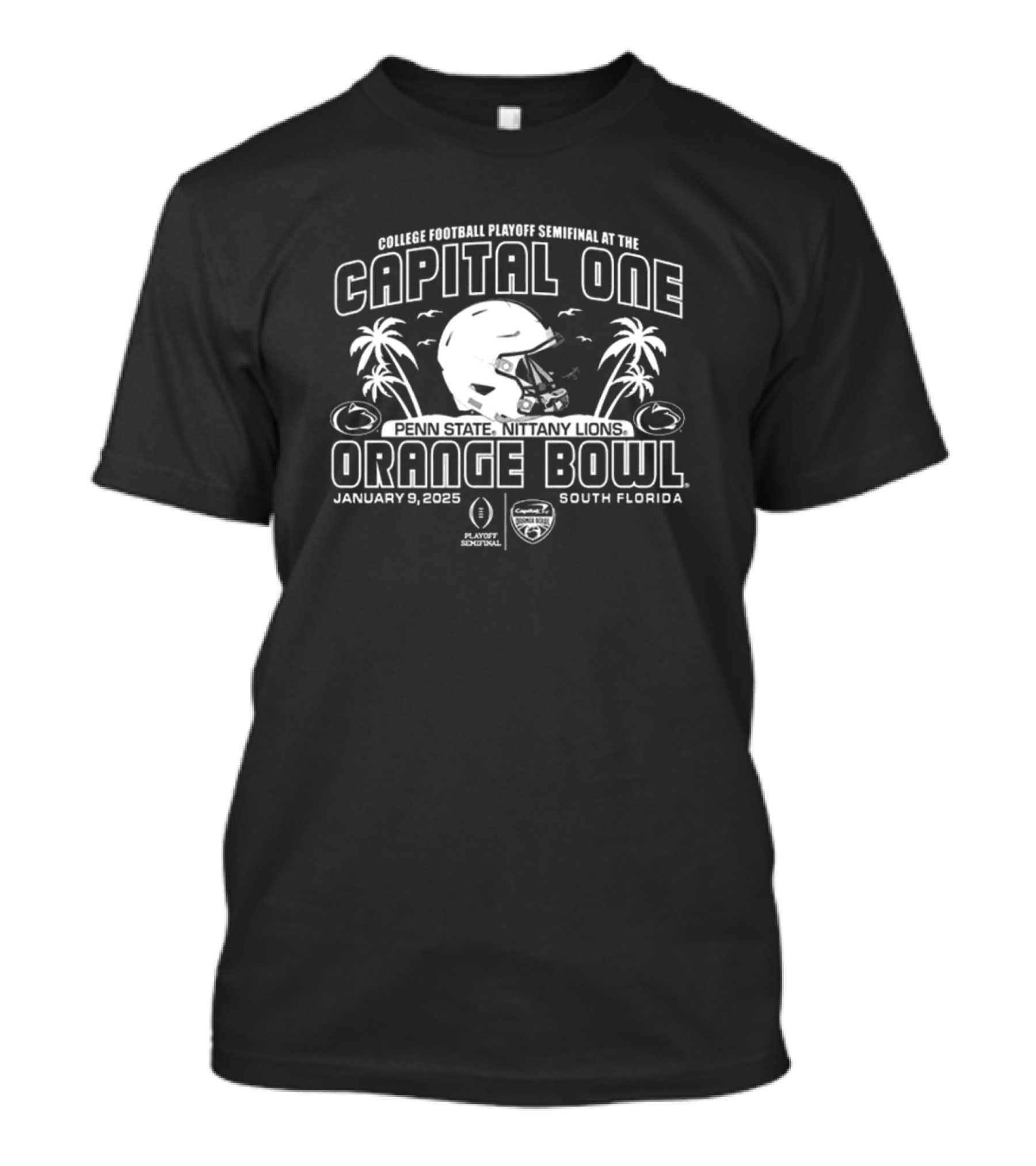 Capital One Orange Bowl CFP Semifinal Penn State Nittany Lions January 9 2025 South Florida Art Deco Helmet T-Shirt